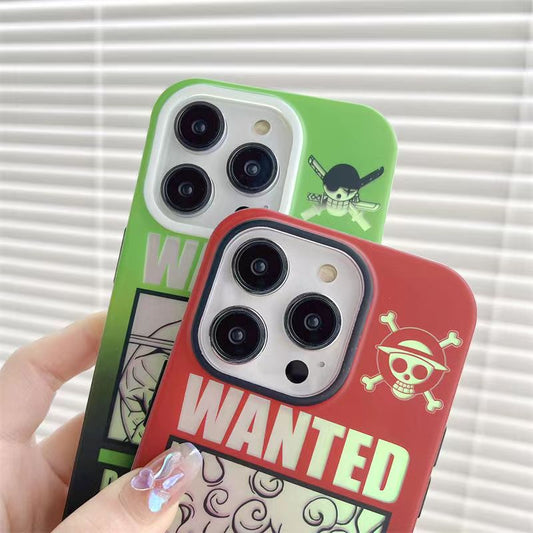Luffy / Zoro iPhone Exquisite Trend Silicone Anti-collision Phone Case