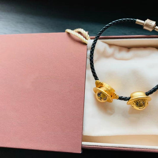 Luffy Gold Gum Gum Fruit & Other One Piece Gift Bracelet Beads