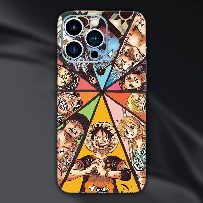 Luffy / Ace / Zoro iPhone Back Cover One Piece Case Sticker