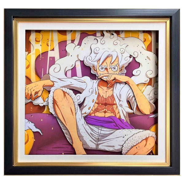 Luffy / Ace / Zoro One Piece Framed  3D Wall Art | Cartoon Drawing Handicraft