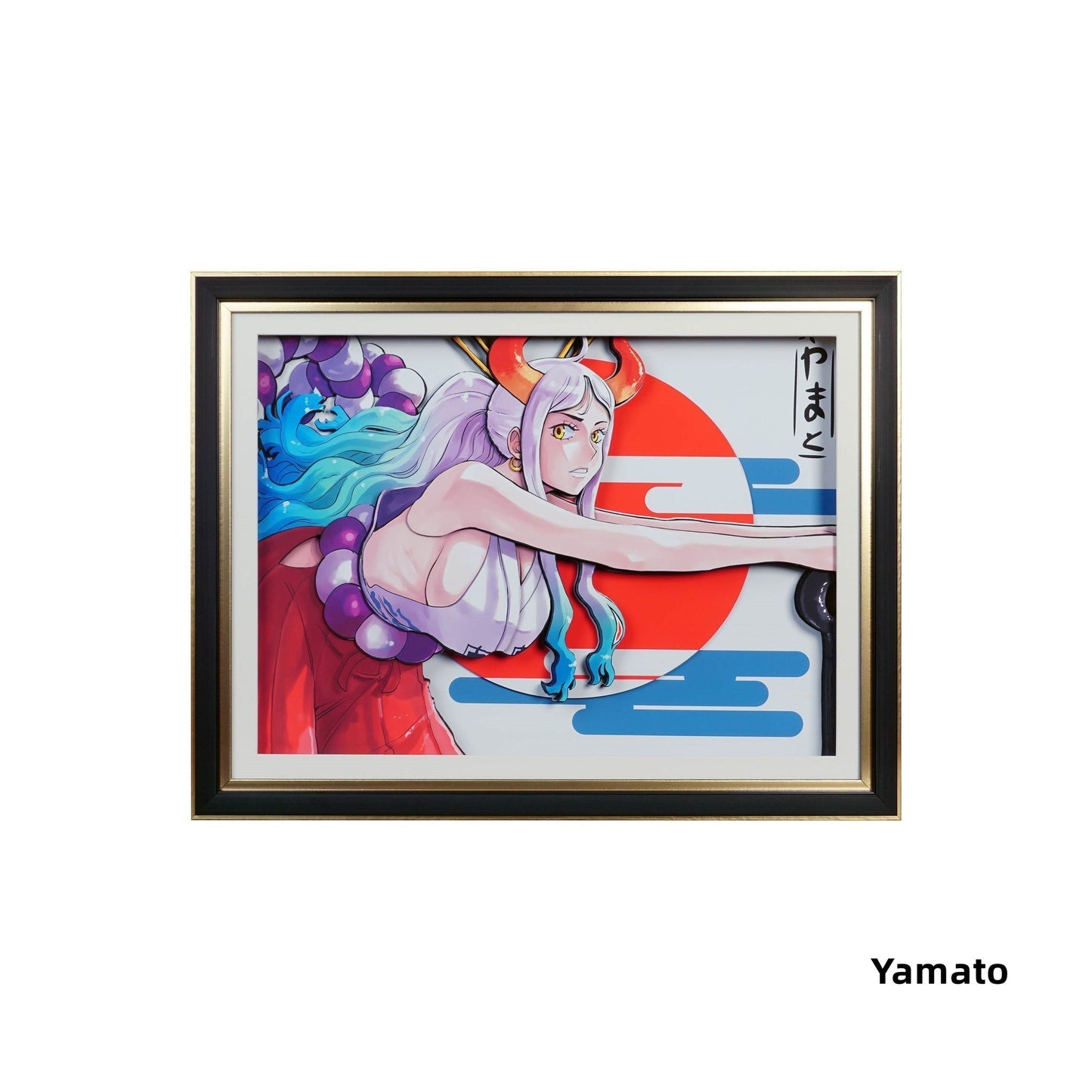 Luffy / Ace / Zoro One Piece Framed  3D Wall Art | Cartoon Drawing Handicraft