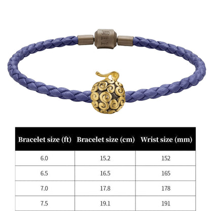 Luffy Gold Gum Gum Fruit & Other One Piece Gift Bracelet Beads