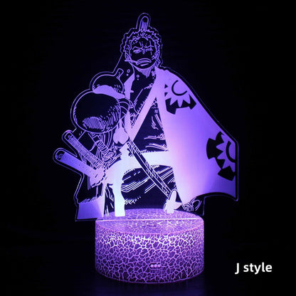 Luffy / Zoro / Sanji Acrylic Panel Character Night Lights