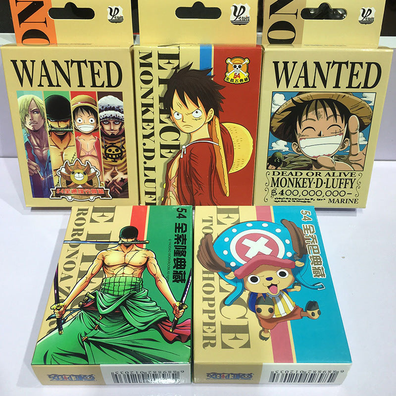 Luffy / Zoro / Chopper One piece Wanted Poster Playing Cards