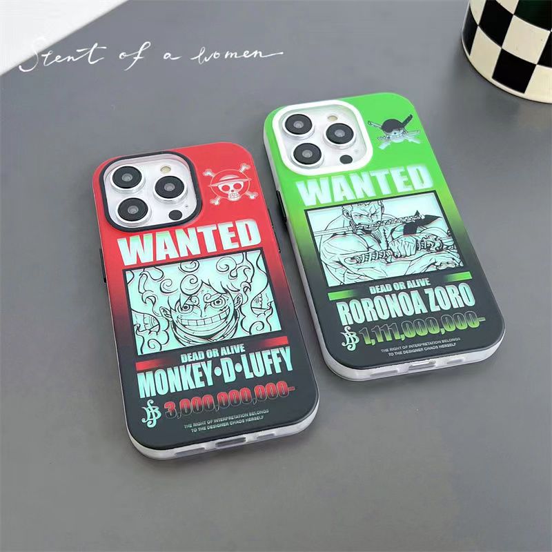 Luffy / Zoro iPhone Exquisite Trend Silicone Anti-collision Phone Case