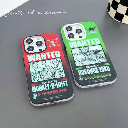 Luffy / Zoro iPhone Exquisite Trend Silicone Anti-collision Phone Case