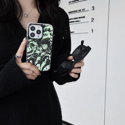 Luffy / Zoro iPhone Exquisite Trend Silicone Anti-Collision Phone Case