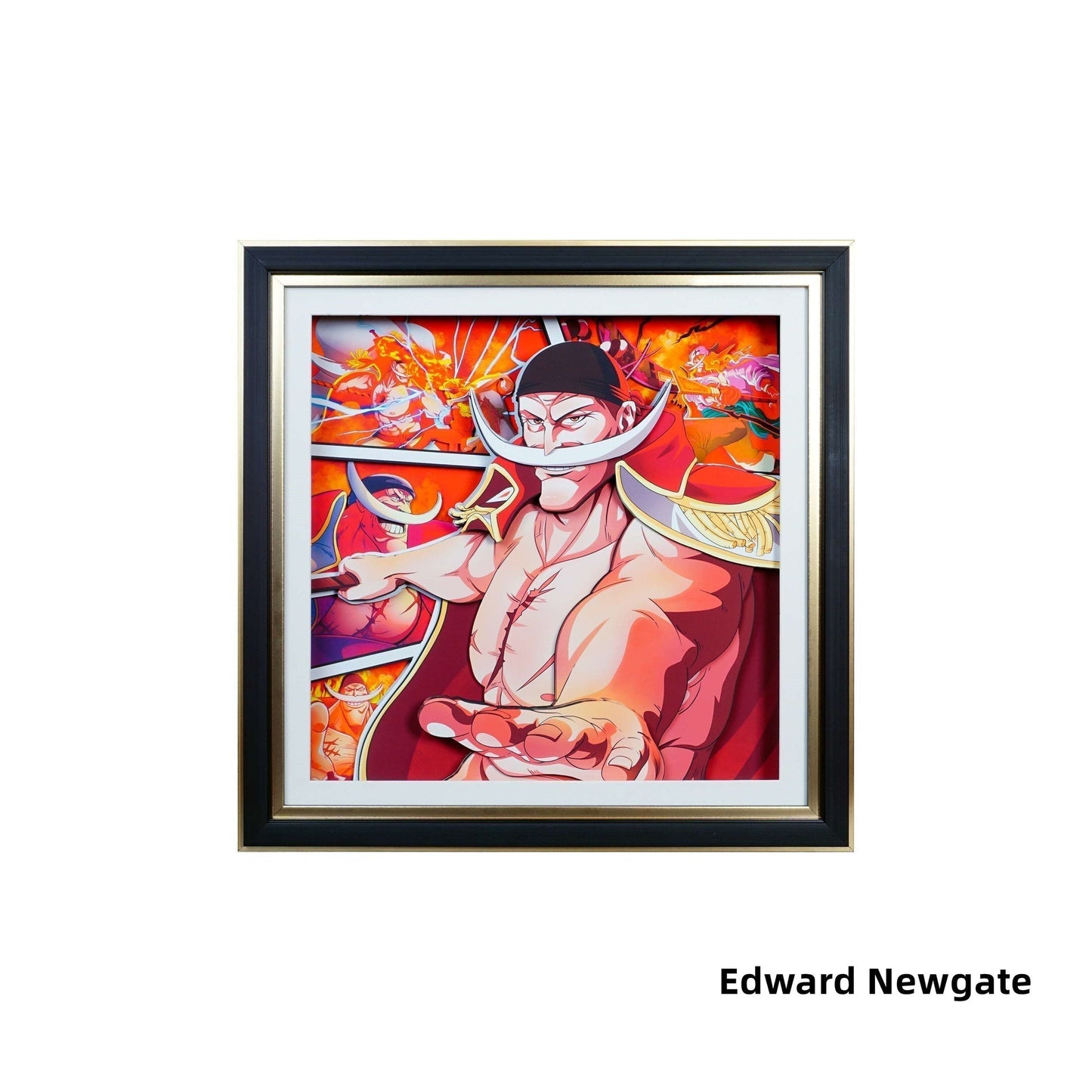 Luffy / Ace / Zoro One Piece Framed  3D Wall Art | Cartoon Drawing Handicraft