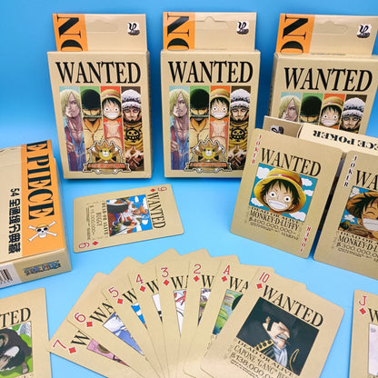 Luffy / Zoro / Chopper One piece Wanted Poster Playing Cards