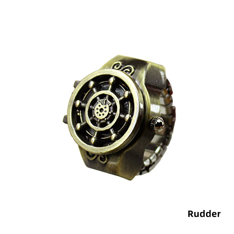 Luffy Ring Modelling Retro Fashion Creative Contracted Clamshell Ring Watches