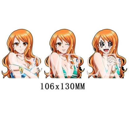 Luffy / Zoro / Nami 3D Gradient Stickers