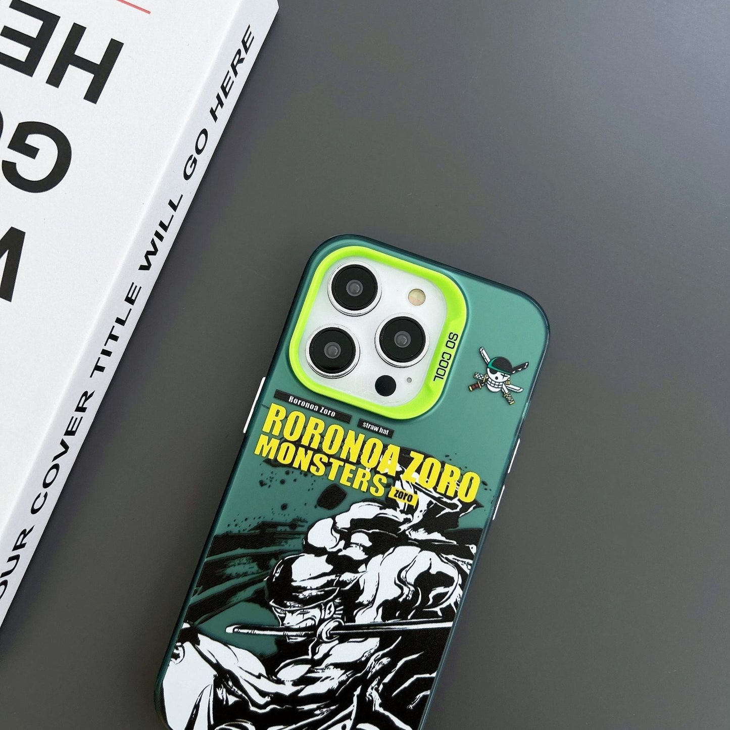 Luffy / Zoro iPhone Silicone Shock-Resistant Phone Case