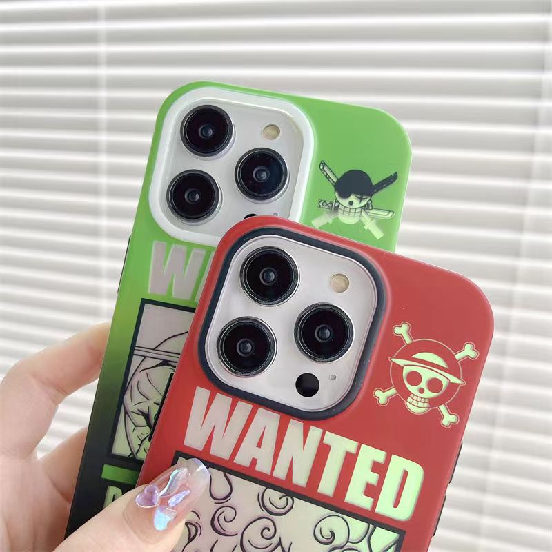 Luffy / Zoro iPhone Exquisite Trend Silicone Anti-collision Phone Case