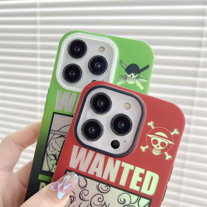 Luffy / Zoro iPhone Exquisite Trend Silicone Anti-collision Phone Case