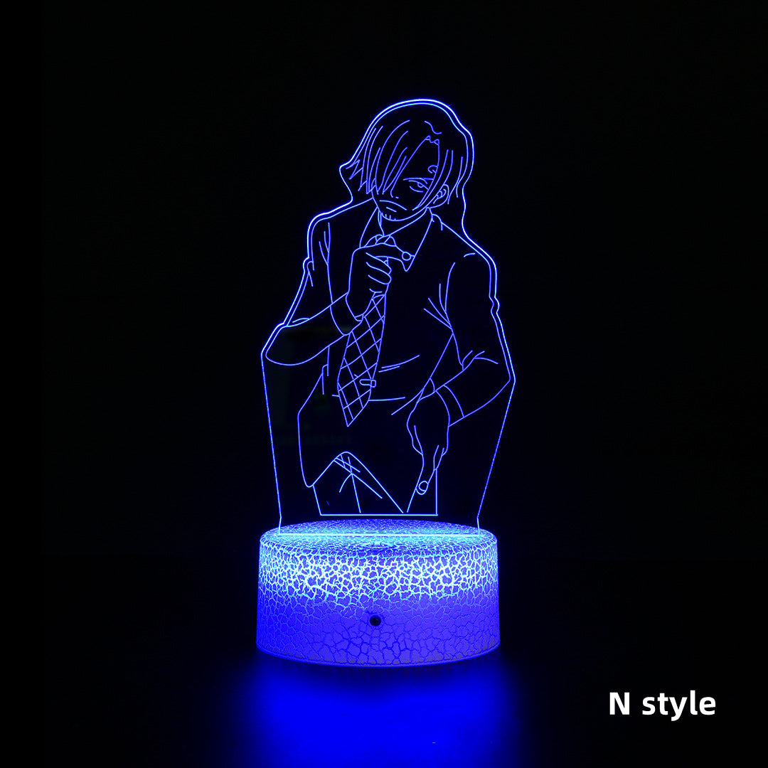 Luffy / Zoro / Sanji Acrylic Panel Character Night Lights