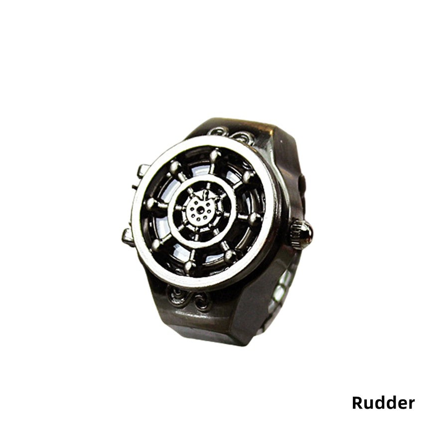 Luffy Ring Modelling Retro Fashion Creative Contracted Clamshell Ring Watches
