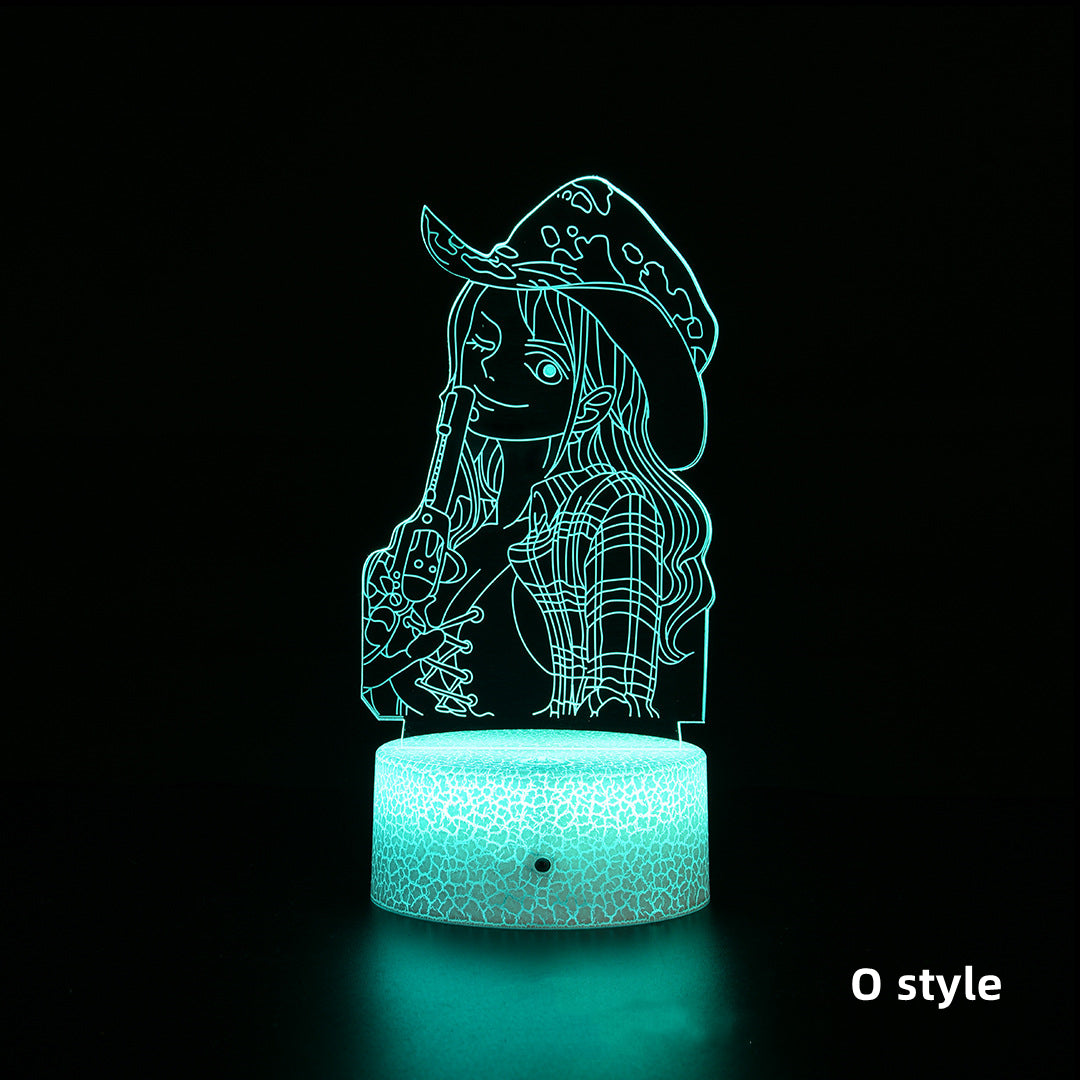 Luffy / Zoro / Sanji Acrylic Panel Character Night Lights