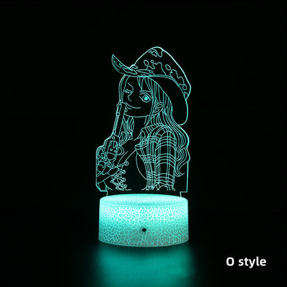 Luffy / Zoro / Sanji Acrylic Panel Character Night Lights