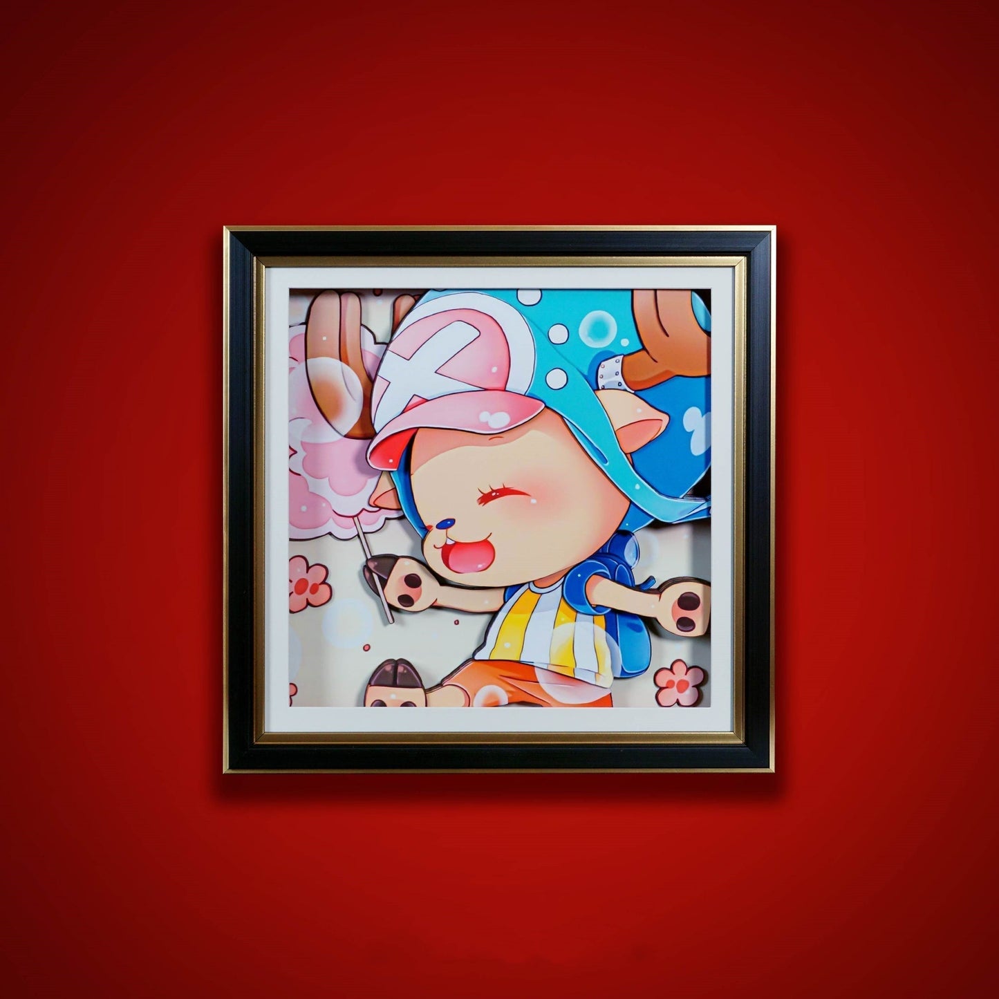 Luffy / Ace / Zoro One Piece Framed  3D Wall Art | Cartoon Drawing Handicraft