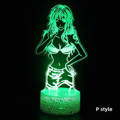 Luffy / Zoro / Sanji Acrylic Panel Character Night Lights