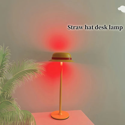 Luffy Straw Hat Shape Metal Table Lamp Night Light