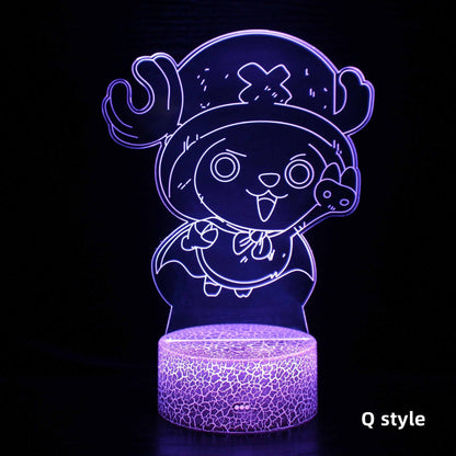 Luffy / Zoro / Sanji Acrylic Panel Character Night Lights