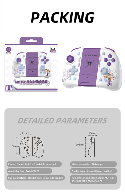 Nika Luffy Gamepad With Adjustable Lights Wireless Bluetooth Gaming Controller