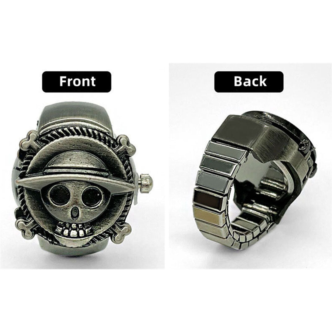 Luffy Ring Modelling Retro Fashion Creative Contracted Clamshell Ring Watches