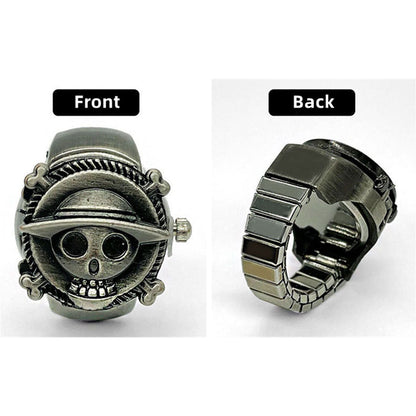 Luffy Ring Modelling Retro Fashion Creative Contracted Clamshell Ring Watches