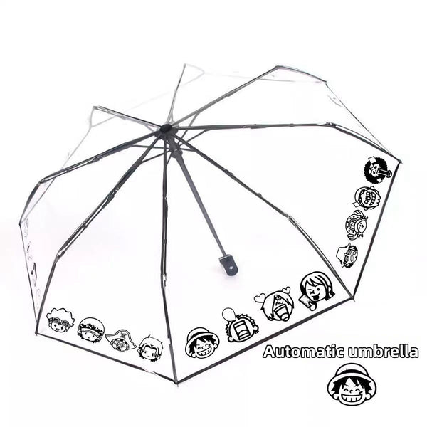 Luffy & Zoro Transparent Umbrella – Carry Your Pirate Dream with Straw Hat Crew