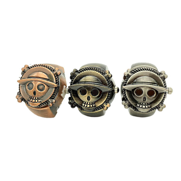 Luffy Ring Modelling Retro Fashion Creative Contracted Clamshell Ring Watches