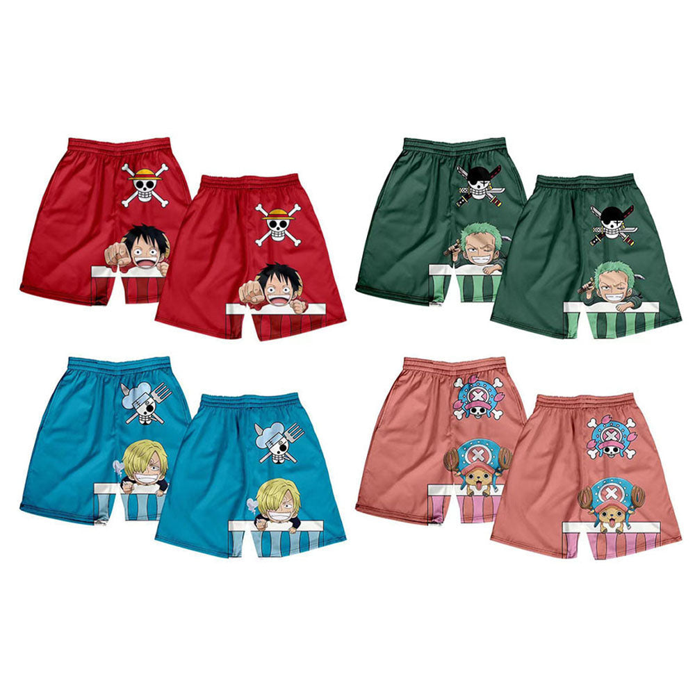 Luffy / Zoro / Sanji / Chopper Summer Shorts One Piece Printed Pants