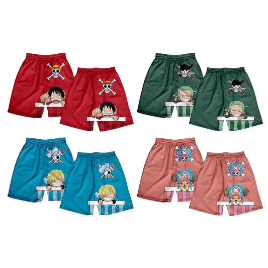 Luffy / Zoro / Sanji / Chopper Summer Shorts One Piece Printed Pants