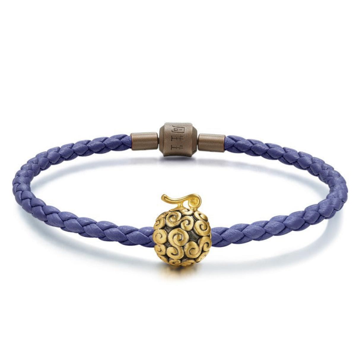 Luffy Gold Gum Gum Fruit & Other One Piece Gift Bracelet Beads