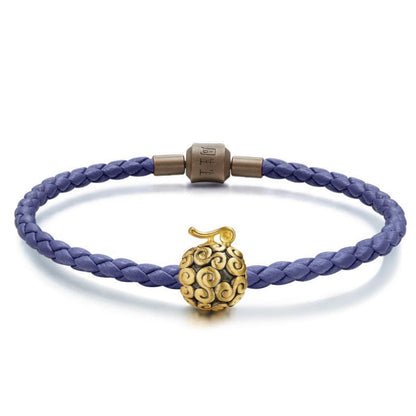 Luffy Gold Gum Gum Fruit & Other One Piece Gift Bracelet Beads