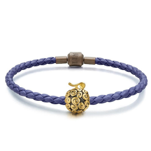 Luffy Gold Gum Gum Fruit & Other One Piece Gift Bracelet Beads