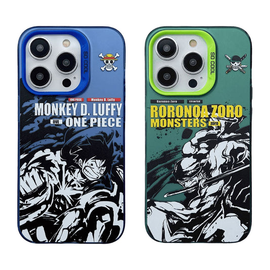 Luffy / Zoro iPhone Silicone Shock-Resistant Phone Case