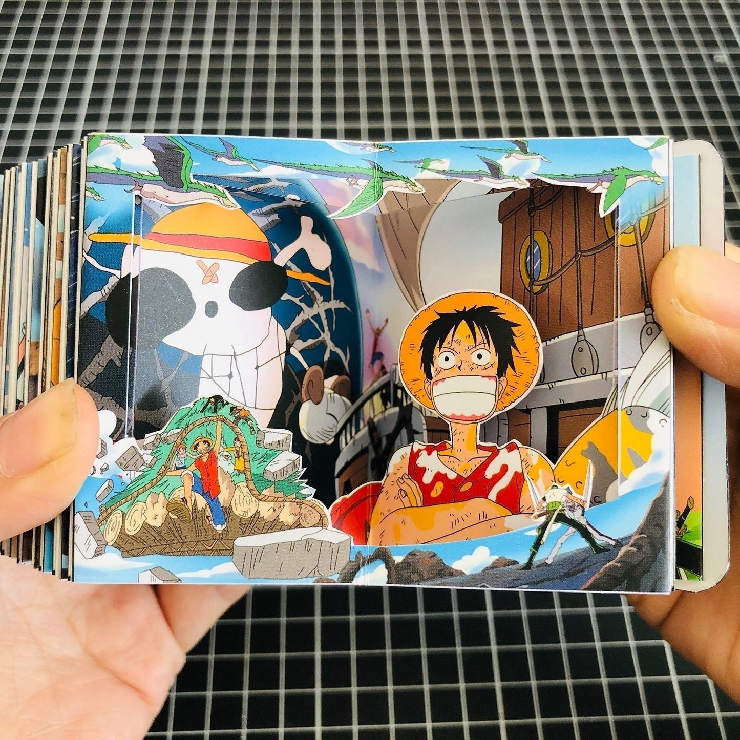 One Piece 3D Comic Books Luffy / Zoro / Chopper Three-Dimensional Story Books