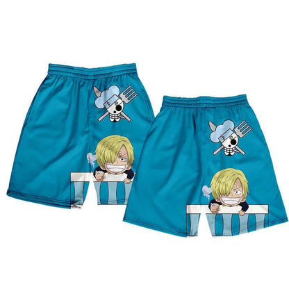 Luffy / Zoro / Sanji / Chopper Summer Shorts One Piece Printed Pants