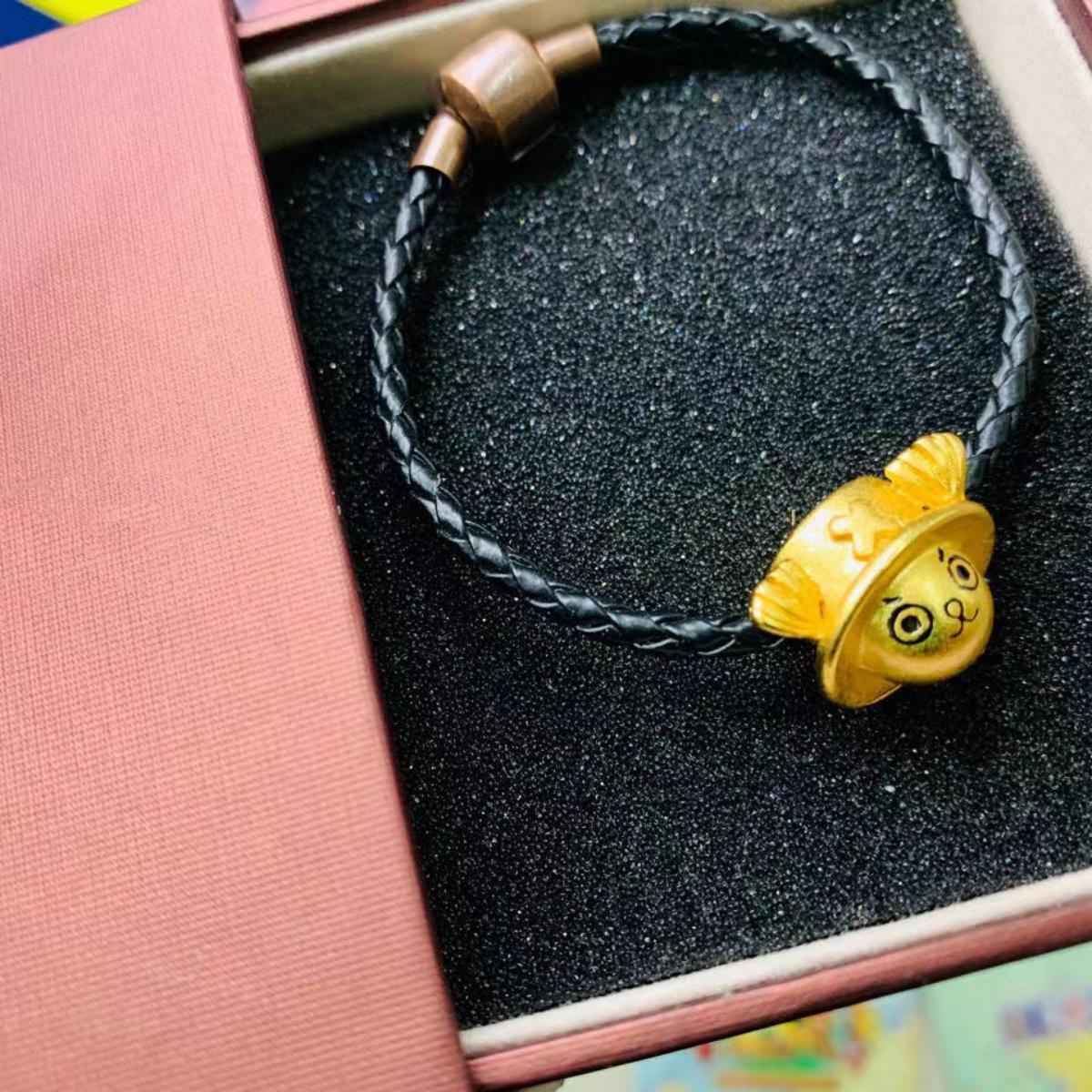 Luffy Gold Gum Gum Fruit & Other One Piece Gift Bracelet Beads