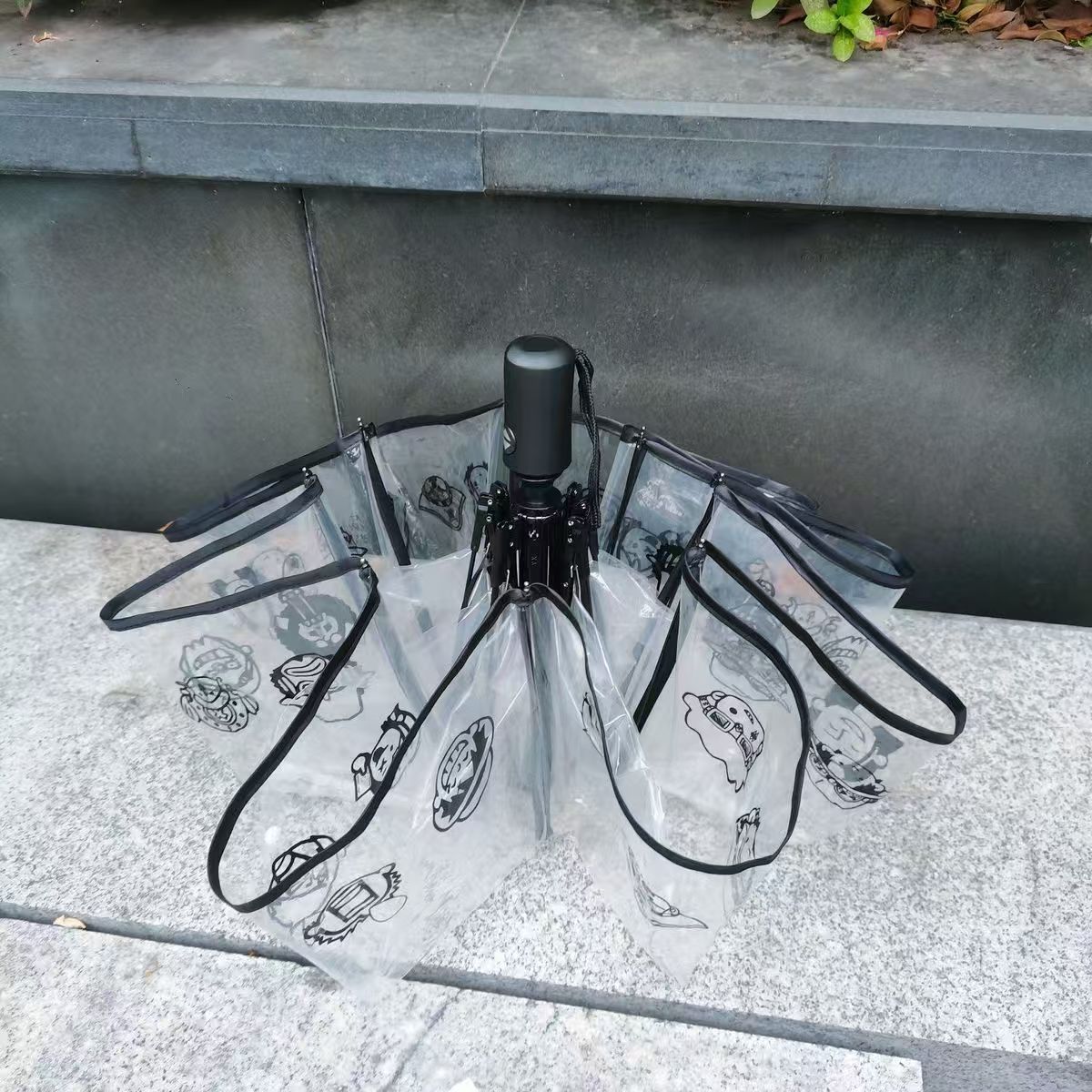 Luffy & Zoro Transparent Umbrella – Carry Your Pirate Dream with Straw Hat Crew