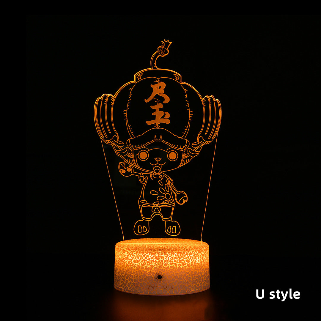 Luffy / Zoro / Sanji Acrylic Panel Character Night Lights