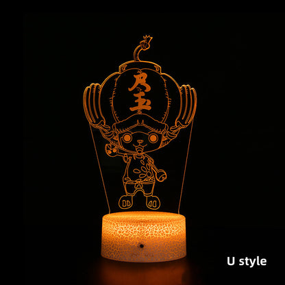 Luffy / Zoro / Sanji Acrylic Panel Character Night Lights