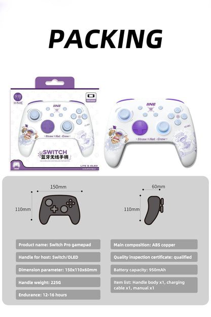 Nika Luffy Gamepad With Adjustable Lights Wireless Bluetooth Gaming Controller