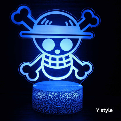 Luffy / Zoro / Sanji Acrylic Panel Character Night Lights