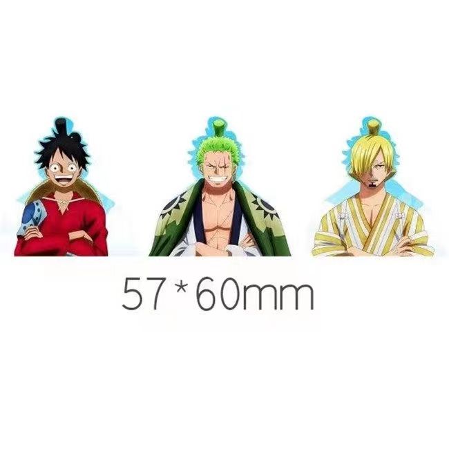Luffy / Zoro / Nami 3D Gradient Stickers