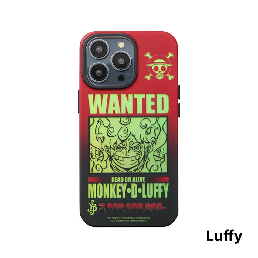 Luffy / Zoro iPhone Exquisite Trend Silicone Anti-collision Phone Case