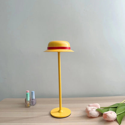 Luffy Straw Hat Shape Metal Table Lamp Night Light