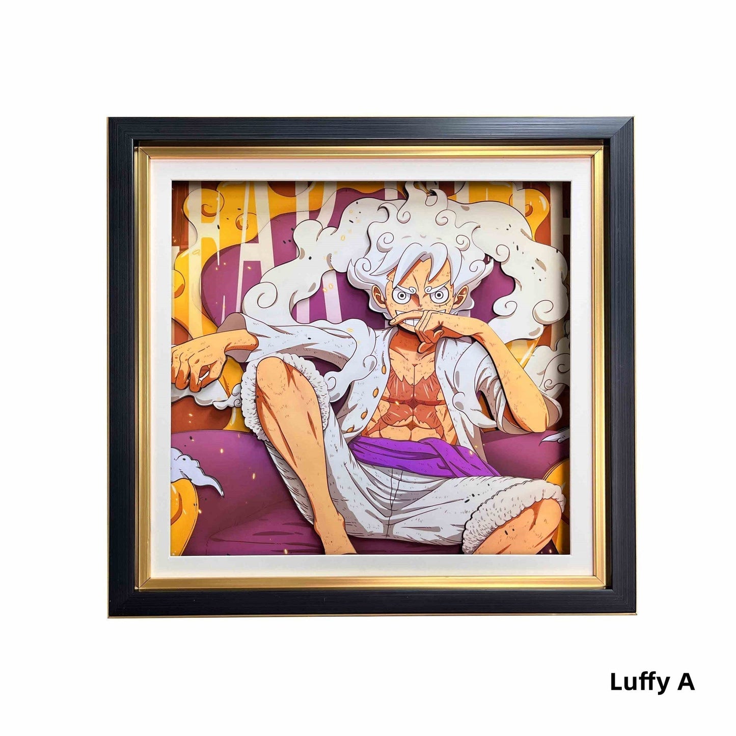 Luffy / Ace / Zoro One Piece Framed  3D Wall Art | Cartoon Drawing Handicraft