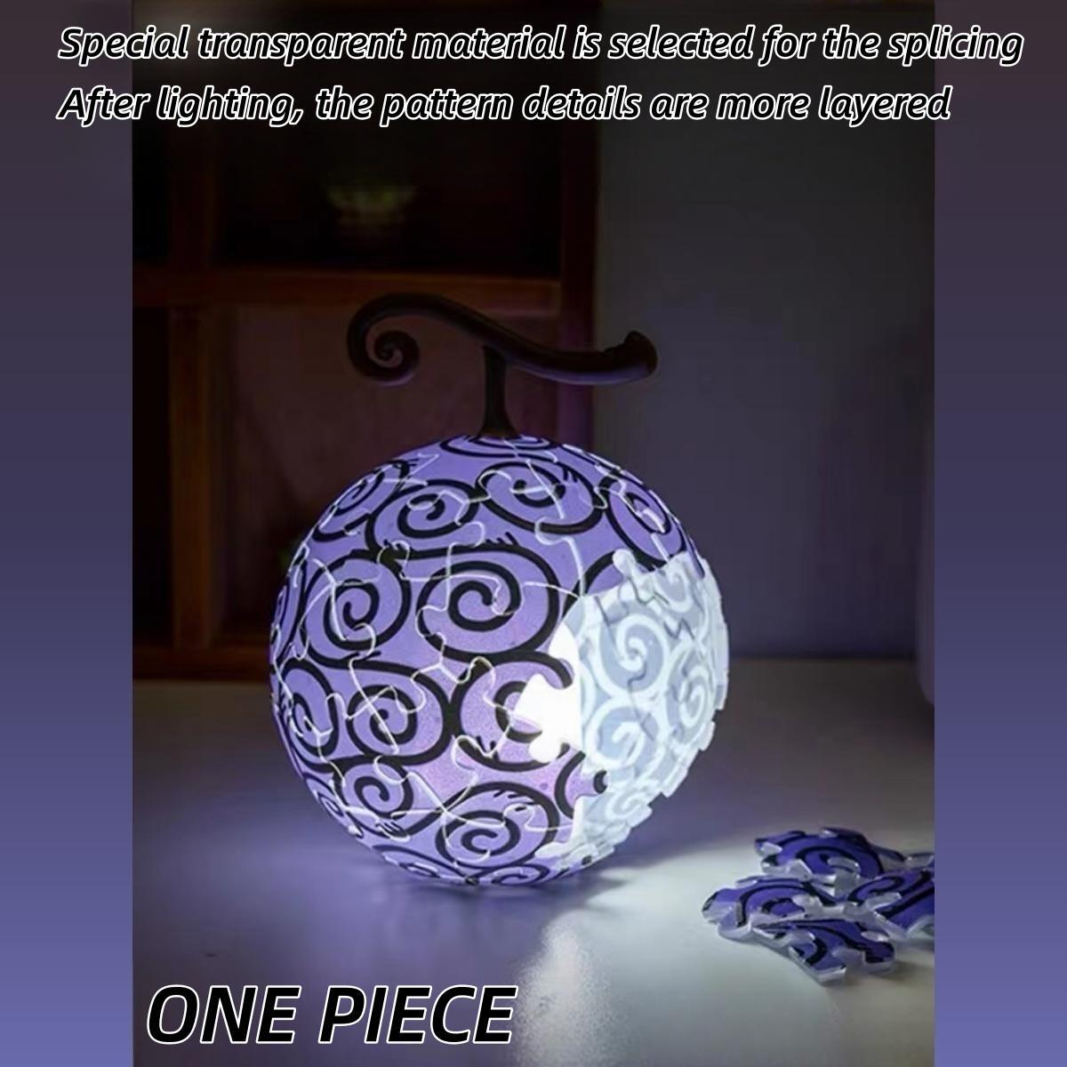 Luffy Gum Gum Fruit Puzzle Lamp | Jigsaw Luminous Table Decoration